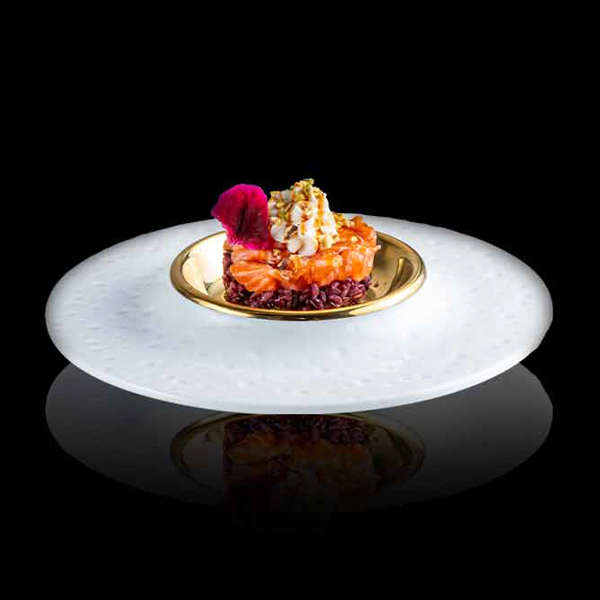 TARTAR DE SALMÓN Y PISTACHOS