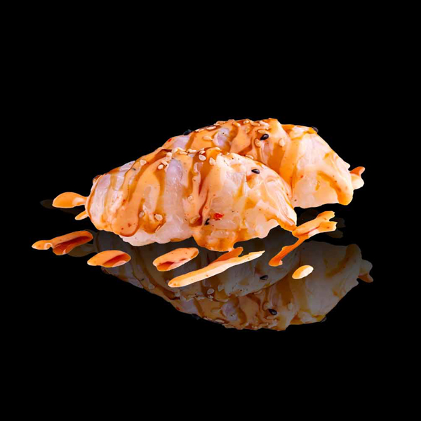 NIGIRI LUBINA FLAMBEADO