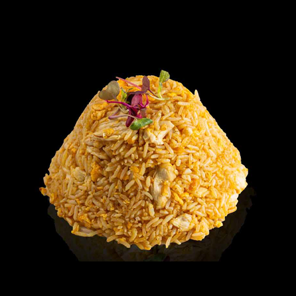 Arroz con curry y pollo