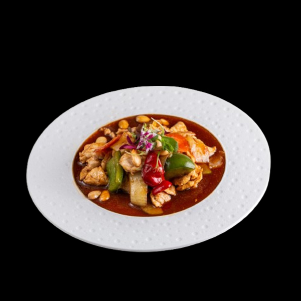 POLLO CON ALMENDRAS LANGOSTINO